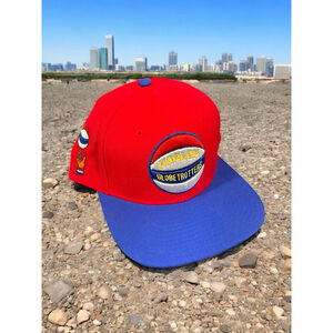 Rings And Crowns Red Harlem Globetrotters Snapback Hat Basketball NY Cap Wool